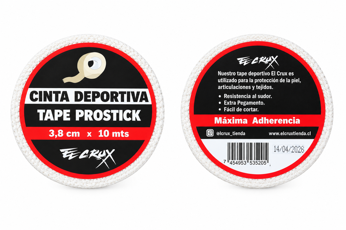 Pack Tape Deportivo PROSTICK 3,8cm x 10mts 3 unidades